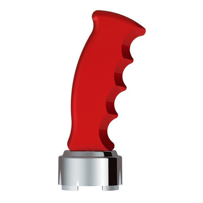 Thread-On Pistol Grip Gearshift  w/ Chrome 13/15/18 Speed adpt - Candy Red