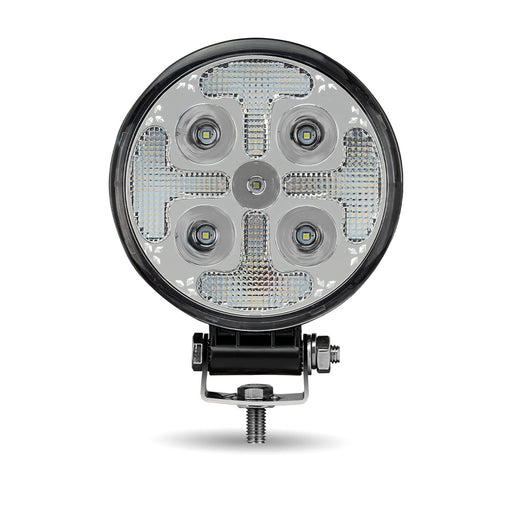 Upgrade your illumination with the Round High-Powered Combo LED Worklight with Amber Strobe - 1800 Lumens. Versatile LED work lamp with spot, strobe, and combo functions. Universal fit, excellent heat dissipation, and a 3-year warranty.