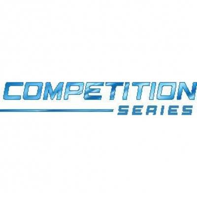 Logo of competition series, the company that manufactures the flap hanger.