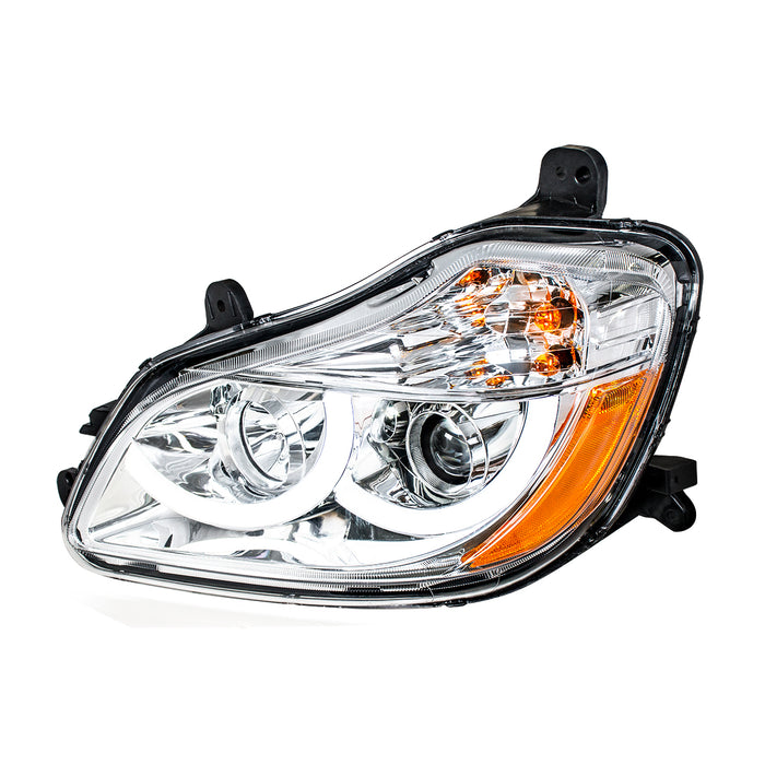 Chrome Projection Headlight With LED Position Light For 2013-2021 Kenworth T680 (34154)