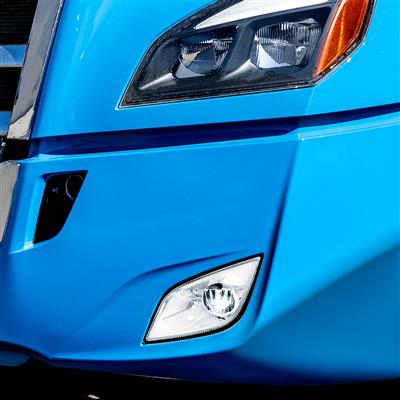 Chrome Single LED Fog Light For 2018-2023 Freightliner Cascadia - Driver - Competition Series