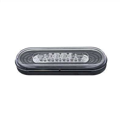 22 LED 6" Oval Abyss Light (Back-Up) - White LED/Clear Lens