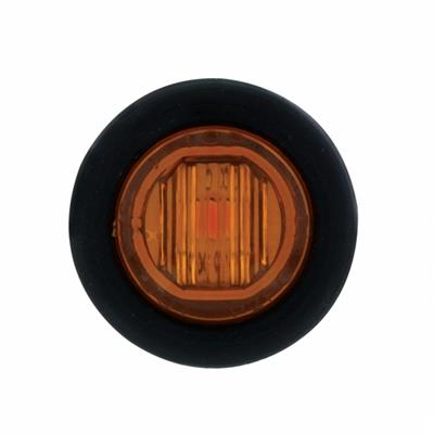 Single SMD LED Mini Light (Clearance/Marker) With Rubber Grommet - Amber LED/Amber Lens