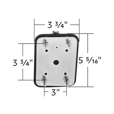 Universal Stainless Steel Pod Mount Convex Mirror