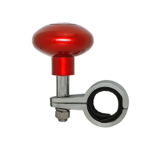 Steering wheel spinner with red color.
