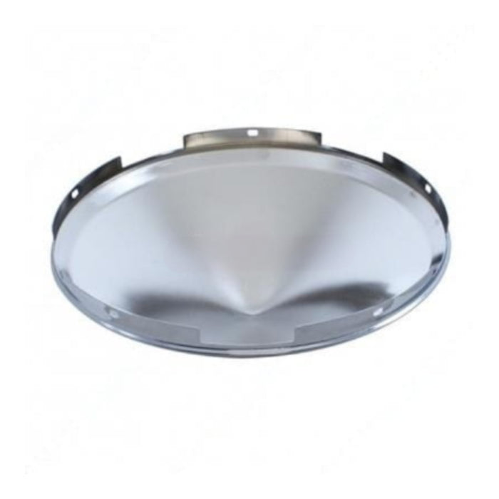 5 Even Notched Chrome Pointed Front Hub Cap - 7/16" Lip