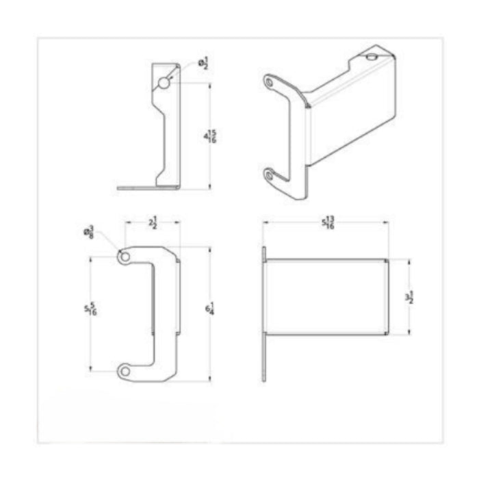 Light & CB Antenna Bracket For 2008-2017 Freightliner Cascadia - Driver