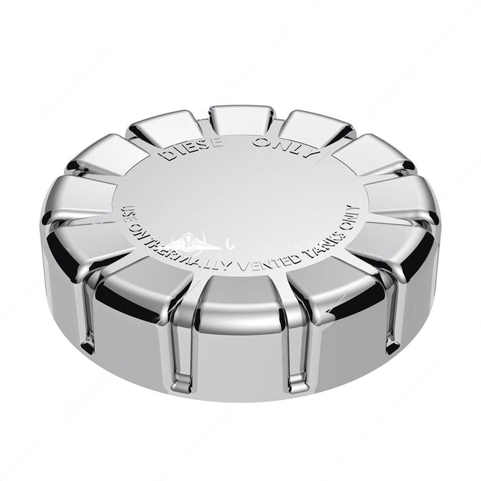 Chrome Plastic Fuel Cap Cover For Kenworth - Non-Locking